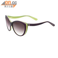 Alexander McQueen綠色太陽眼鏡$2,620（A）