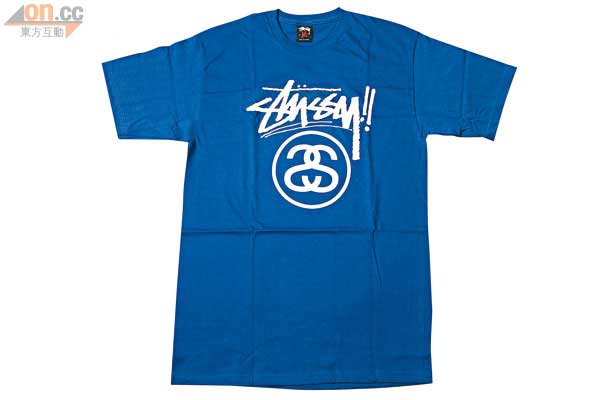 Stussy藍色Logo Tee$278