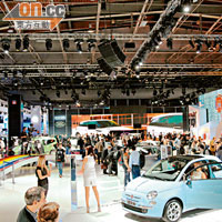 今屆車展吸引了20個國家的306個汽車相關品牌參與，場面當然熱鬧無比。
