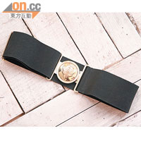 Gucci金屬釦橡筋腰帶$539