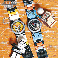 Lego ×星戰系列手錶取材自各星戰人物，玩味十足，星戰迷必備。$215起/隻（c）