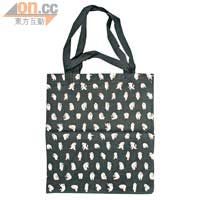 Graphicairlines黑色卡通圖案兩用環保袋 $260(d)