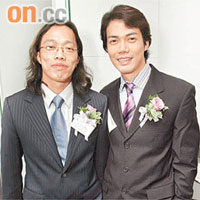 涉事的謝梓華醫生（左）為藝人謝天華的胞弟。	資料圖片