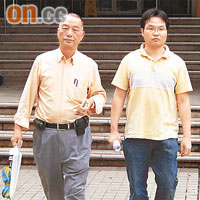 黎銘洪（左）和被告陳文健（右）指，停車熄匙政策令司機與乘客有更多紛爭。