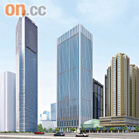 華潤大廈（中）計劃翻新引入環保功能。