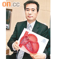 李少隆指導管手術可將封堵器置入心臟，將左右心房的卵圓孔封閉。