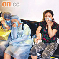 三名有流感病徵患者由黃埔花園送往瑪嘉烈傳染病中心隔離。