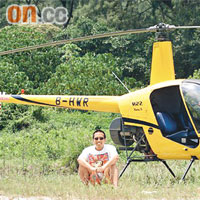 陳振聰指自己一直有駕駛直升機，所持的是內地直升機牌照。	資料圖片