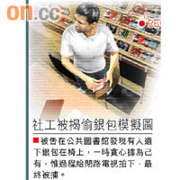 社工被揭偷銀包模擬圖