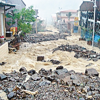 小林村整村被泥石流淹沒。