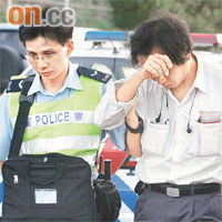 肇事司機（右）涉嫌危險駕駛被捕。