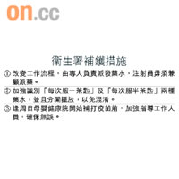 衞生署補鑊措施