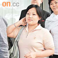 林寶妻子Sony專程由尼泊爾來港，昨日亦有到庭聽審。