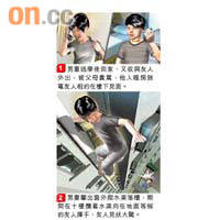 男童爬水渠落樓模擬圖