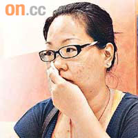 蘇女士想到女兒死得不明不白，不禁悲從中來。 張琦攝