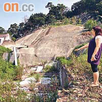 張女士表示，馬鞍山村曾因山泥傾瀉而摧毀十一間寮屋。