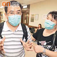 陳耀輝不滿浸會醫院解釋，強調一定追究法律責任，為妻子討回公道。