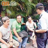 三名涉嫌醉酒鬧事的男子被警員警誡。