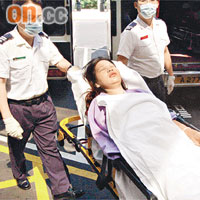 昏迷內地婦人送院搶救。
