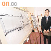 司徒元傑表示，吳冠中曾來港寫生，圖左為《雙燕》。