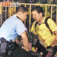 上月二十九日沙田單車徑發生「人車爭路」衝突，事件中騎單車女子嘴角受傷流血。