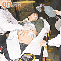 吸煙昏迷男子送院搶救後死亡。
