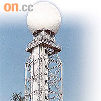 大欖的機場多普勒天氣雷達。