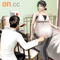 10/01/05<br>孕婦覆診，仁愛母嬰健康院檢查結果顯示胎兒正常。