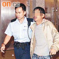 涉嫌醉打妻子莽夫被捕。
