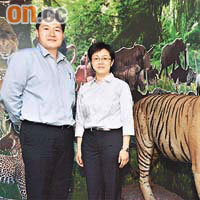 漁護署瀕危物種資源中心正展出一隻由市民捐出的完整老虎標本。
