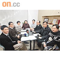 普選聯會見范太（左四），提出要求上京直接表達對政改方案的意見。