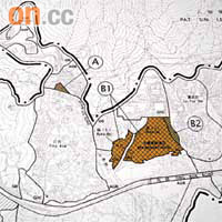 城規會批准汀角村東面兩幅土地（橙色面積）興建水療度假酒店。