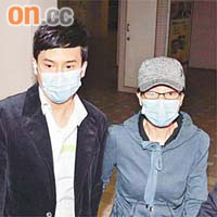 陳寶珠與兒子趕抵醫院了解情況。