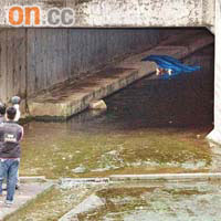 丘曉彥遇害後遭棄屍大埔林村河一處引水道內。	資料圖片