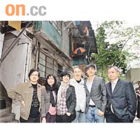 《歲月神偷》一眾演員及幕後人員昨日到永利街慶功。