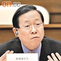 黎棟國指性罪行查核機制立法未有時間表。
