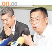林希聖（右）及陳兆焯（左）日前宣布廉署已終止調查正生，還正生一個清白。(資料圖片）