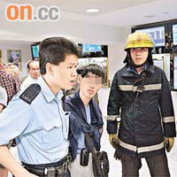 懷疑爆樽男子經調查後獲准離開。