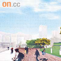 荃灣海濱公園倡以十二生肖為主題設計。	模擬圖片