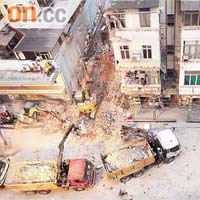 馬頭圍道45 J塌樓，釀成四死兩傷慘劇，令全港市民關注舊樓安全問題。	資料圖片