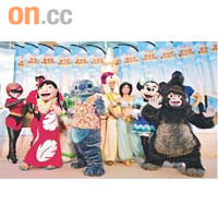 一眾迪士尼人物將陪伴旅客度過炎熱的暑假。