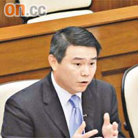 盧韋柏否認花旗曾向客戶硬銷雷曼產品，被議員質疑「擘大眼講大話」。