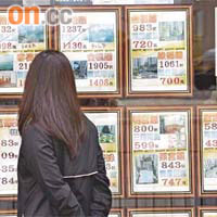 私人住宅租金，受樓價持續飆升帶動而上升。(資料圖片)