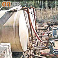 內地脫色加工場設油缸儲存已脫色高硫柴油。