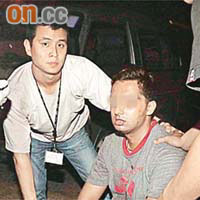 其中一名被捕受傷南亞裔男子。