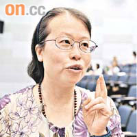 趙紹惠指檢測樹木健康，除使用目視外，更應輔以木擊法。