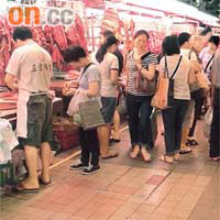 北河街街市昨如常營業，有商戶批評食環署在事發後才滅鼠。