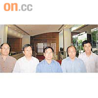 民協主席廖成利（中）表示稍後會討論與民主黨合併。