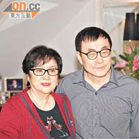 劉家昌（右）與甄珍（左）夫婦昨日並無到庭旁聽。(資料圖片)
