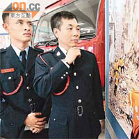 何俊傑（左）和韓國松（右）對塌樓一幕仍歷歷在目。